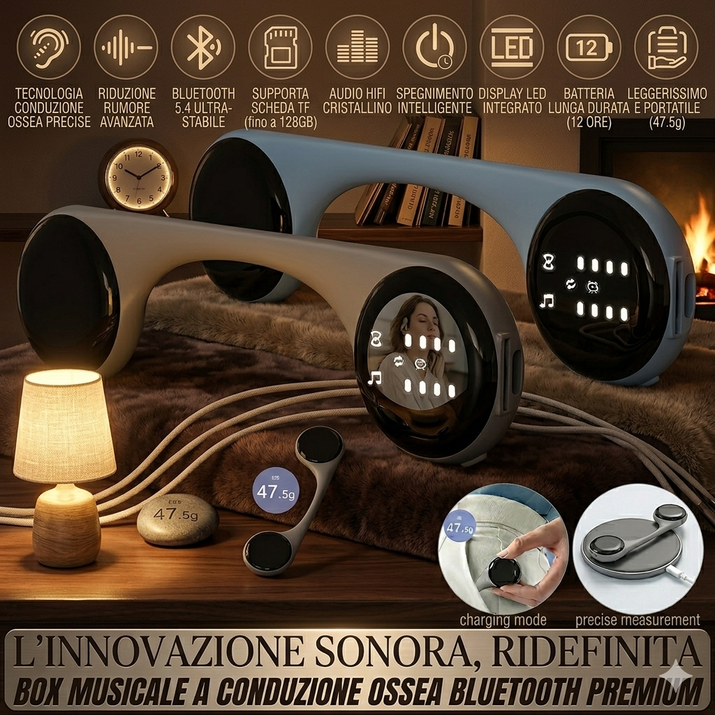 DeepRest™ | Cuscino Sonoro a Conduzione Ossea